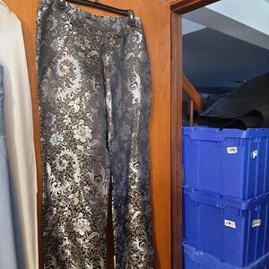 NEW With Tag ! Willismith Stretch Silky Look Like Floral Pants Size 10